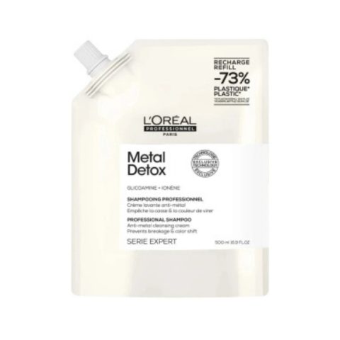 Loreal Professionnel Paris Serie Expert Metal Detox Renkli ve Açıcı ile İşlem Görmüş Saçlar İçin Metal Karşıtı Arındırıcı Şampuan Refill 500 ml